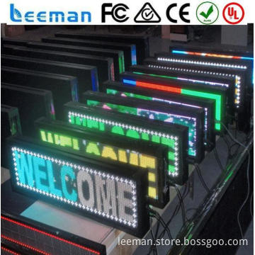 led scrolling text display Shenzhen Leeman LED p10 blue outdoor led moving signs/outdoor led moving sign display